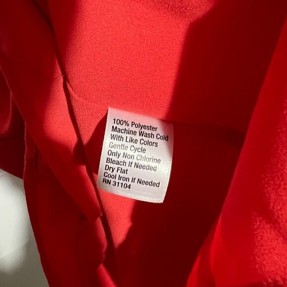 Women's NWOT Madison Red Sheath Dress Fully Lined with Flutter Sleeves Size XS - Picture 7 of 7